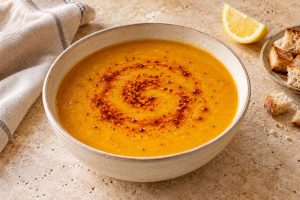 Paprika yağlı lokanta usulü mercimek çorbası